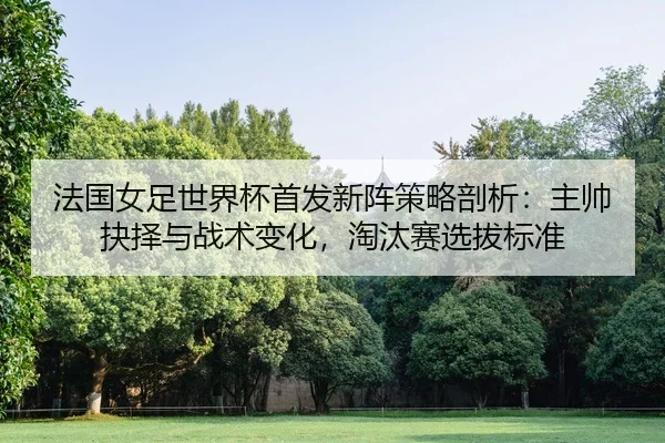 法国女足世界杯首发新阵策略剖析：主帅抉择与战术变化，淘汰赛选拔标准